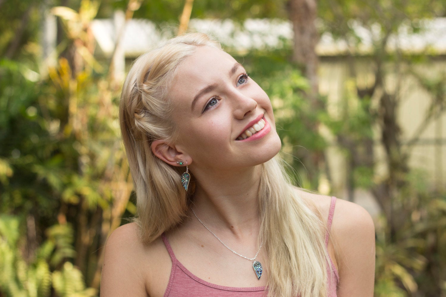 Abalone Mini Angel Wing Earrings - FeatherTribe