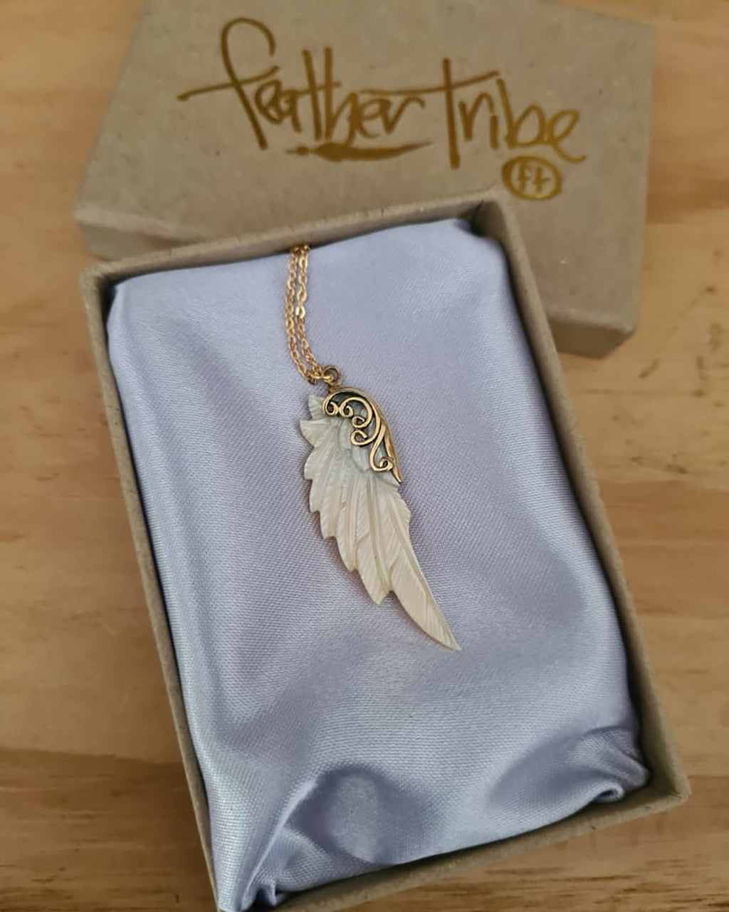 Mini Archangel Michael Wing Pendant - FeatherTribe