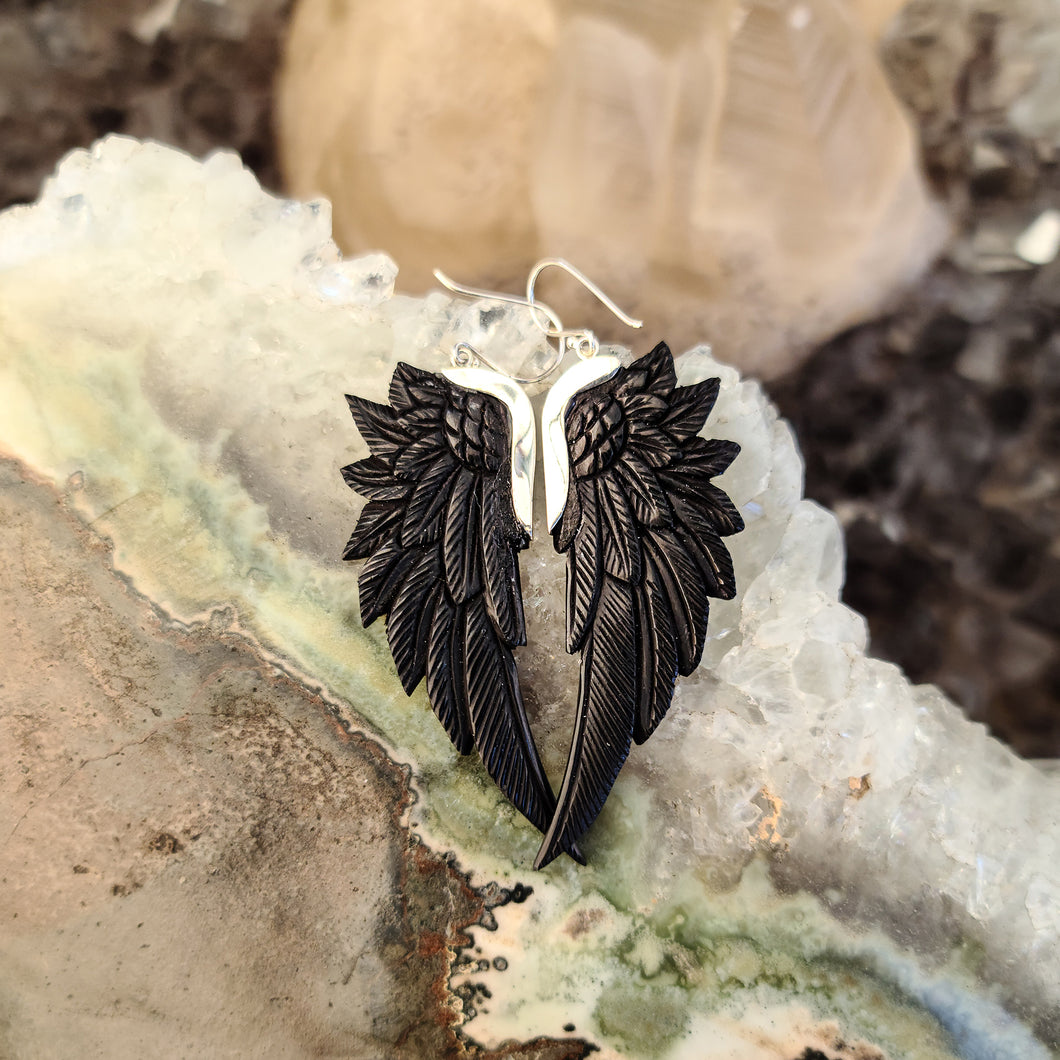 Horn SuperWing Earrings - FeatherTribe